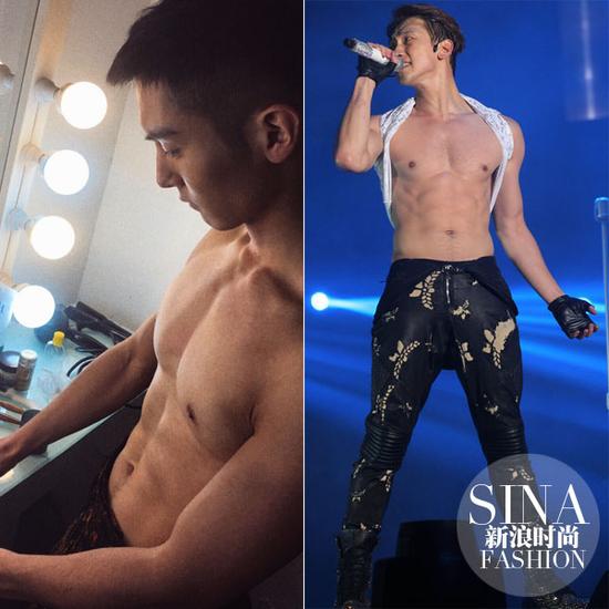 盛一倫、Rain大膽露肉