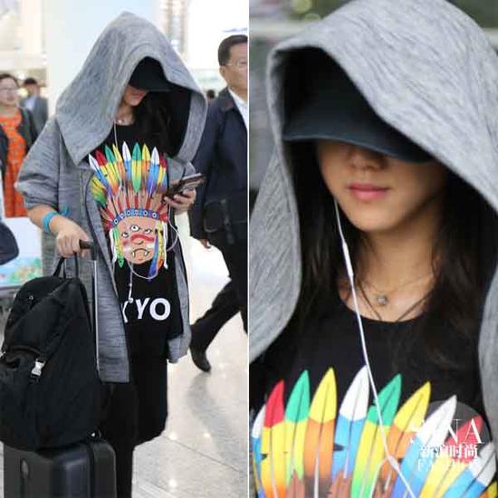 變身嘻哈辣媽的湯唯，感覺隨時能給大家來段饒舌