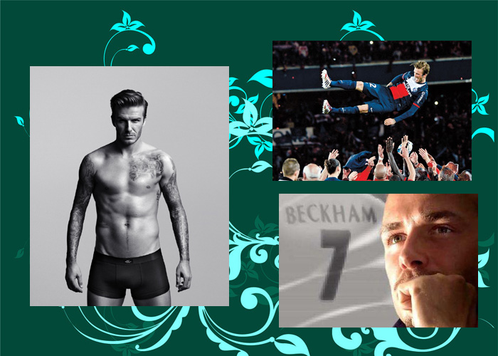 在小貝的最后一戰(zhàn)中，有女球迷含淚打出“再踢一年”的橫幅。也有人認為，貝克漢姆的“超級完美偶像”形象更像是好萊塢打造出來的，退役也像是一場秀。