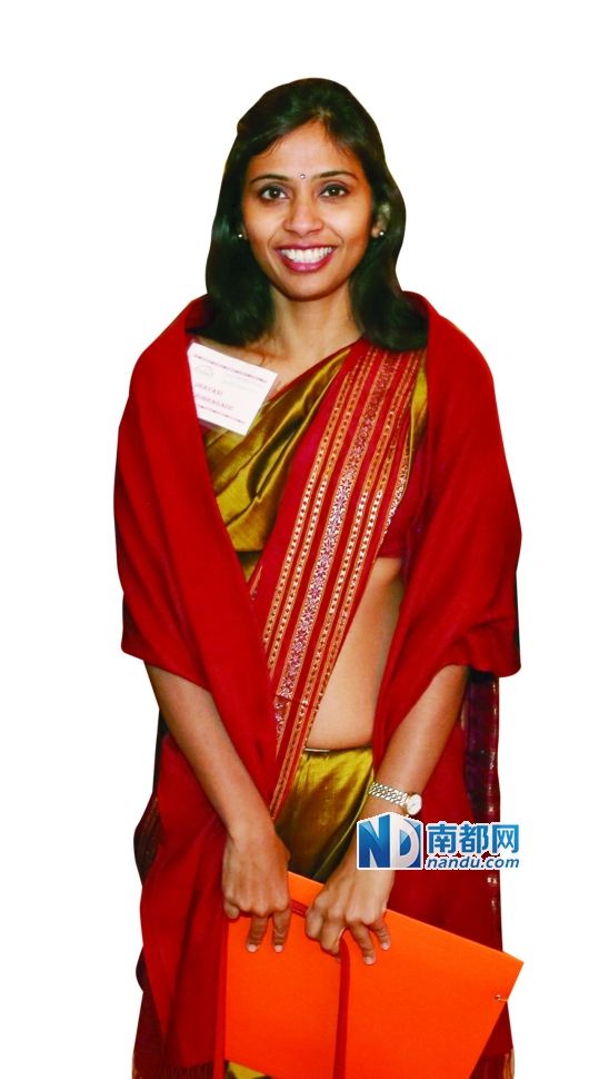 被美國拘押的印度駐紐約副總領(lǐng)事德夫亞尼·科布拉加德。