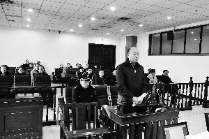 顏承魯庭審現(xiàn)場(chǎng)。資料照片