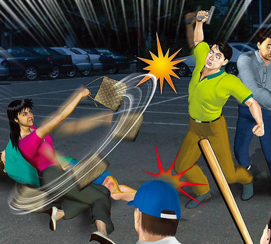 一名臺(tái)灣女子甘愿用肉身為男友擋子彈。（示意圖，來自臺(tái)媒）