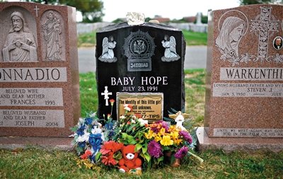 “希望寶寶”的墓碑。