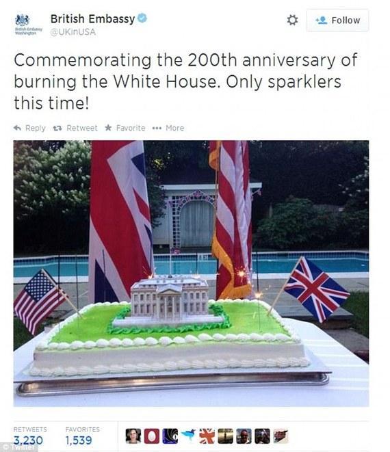 英國外交人員發(fā)推特慶?；馃讓m200周年