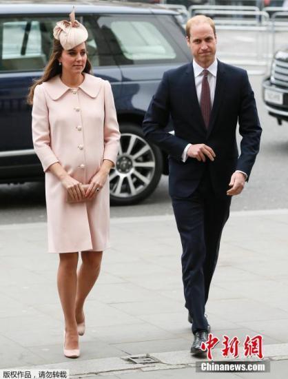 當(dāng)?shù)貢r(shí)間2015年3月9日，英國(guó)倫敦，威斯敏斯特大教堂，英國(guó)皇室參加英聯(lián)邦紀(jì)念儀式。