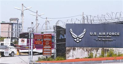 5月28日，韓國(guó)烏山市，美駐韓空軍基地