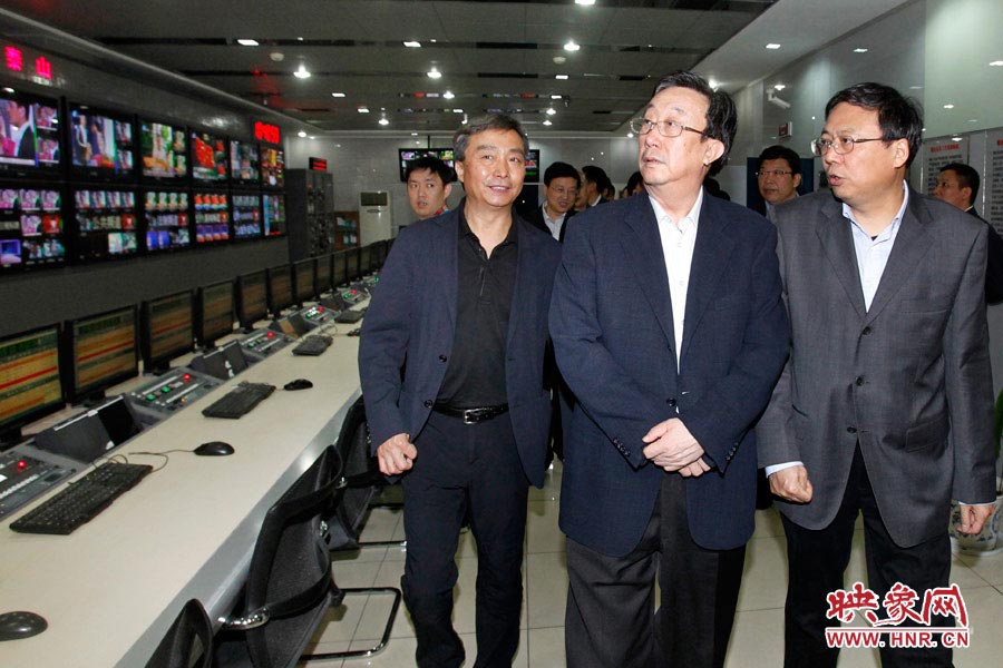 河南省委書記、省人大常委會主任郭庚茂視察河南人民廣播電臺 映象網(wǎng)記者邵恰 段晉哲/攝