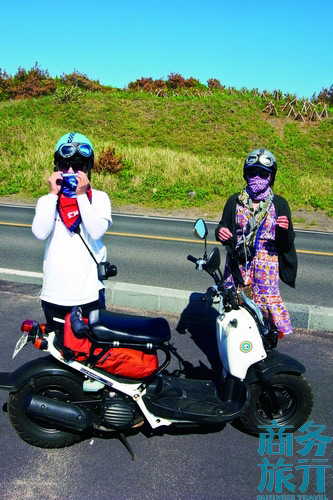 路遇環(huán)島的大學(xué)生。