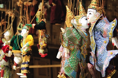 曼德勒的木偶。圖/顧樂(lè)曉