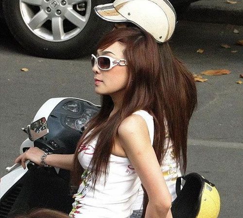 越南女孩的現(xiàn)代生活。