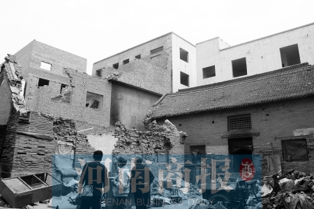 孫莊村清代古宅面臨拆遷。對拆遷者來說，也許它的名氣不值一提 記者 張郁/攝