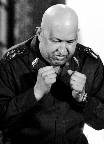 去年選舉期間，查韋斯造勢(shì)資料圖。