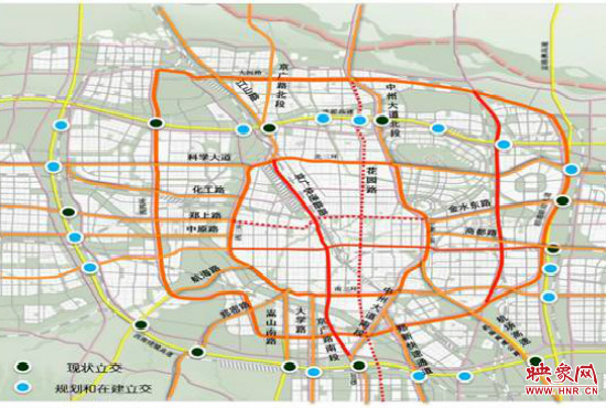 兩環(huán)十七放射景觀廊道建設(shè)。