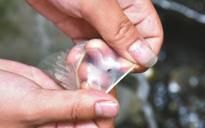 避孕套存在小孔。