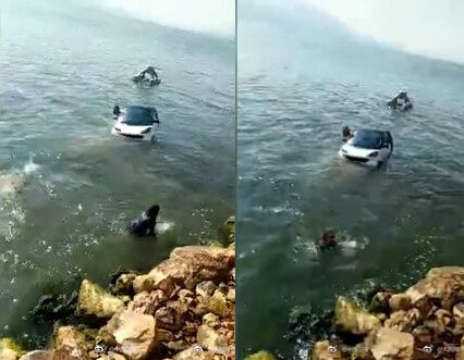 四川女司機忘拉手剎沖進(jìn)洱海 事發(fā)地將加固護(hù)欄