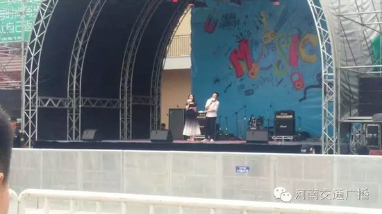 河南交通廣播主持人佳音、彎彎、朱浩都登上了優(yōu)放舞臺，優(yōu)放，交廣在這里！