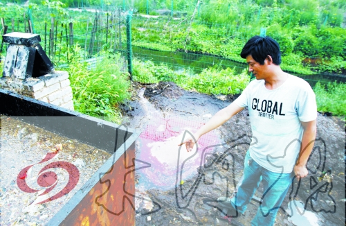 煉油點將骯臟、臭氣熏人的廢水直接排入溝渠。