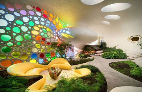 建筑師打造夢(mèng)幻鸚鵡螺房屋
