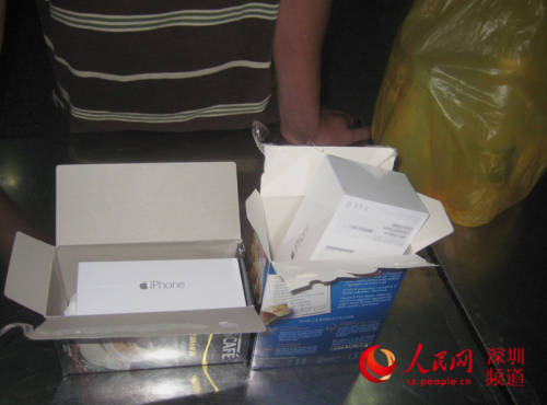 深圳皇崗海關三日查獲600余臺iPhone6