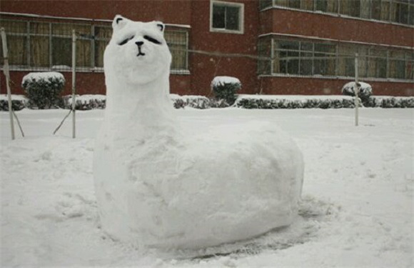 創(chuàng)意十足！日系列卡通雪人走紅