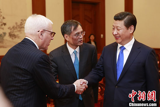 10月23日，中國(guó)國(guó)家主席習(xí)近平在北京釣魚(yú)臺(tái)國(guó)賓館會(huì)見(jiàn)清華大學(xué)經(jīng)濟(jì)管理學(xué)院顧問(wèn)委員會(huì)海外委員。