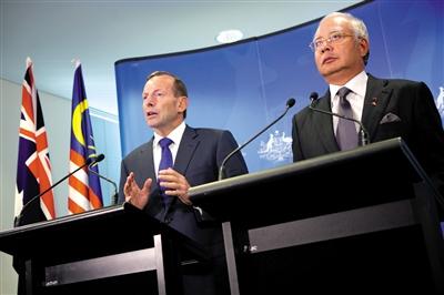 3日，澳大利亞珀斯城區(qū)，澳大利亞和馬來西亞兩國總理舉行聯(lián)合發(fā)布會。