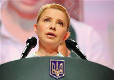 25日，在大選中得票率大幅落后的季莫申科舉行新聞發(fā)布會。