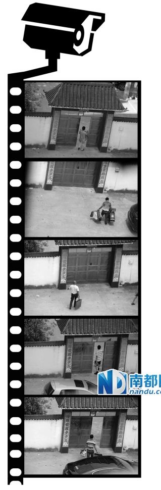 汪冬根拍下的送禮人。