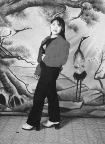 　錢家保存的錢仁鳳年輕時的照片。