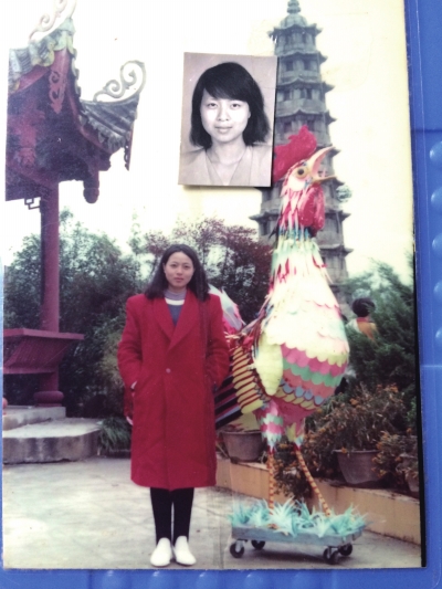 邱巧媚年輕時的照片。