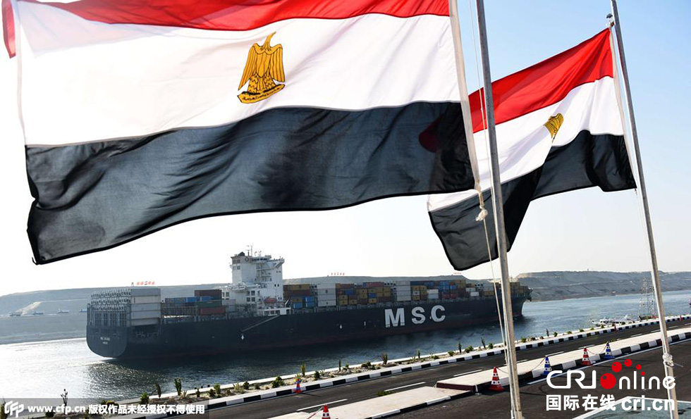 埃及伊斯梅利亞，埃及為新蘇伊士運(yùn)河的開通舉行盛大的慶祝儀式。 圖片來源:CFP