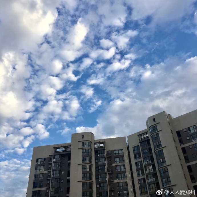 又被鄭州的藍天刷屏！隨便一拍就是手機壁紙