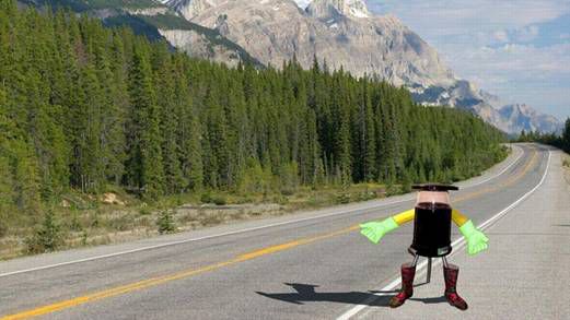 科學(xué)家將派機(jī)器人搭順風(fēng)車(chē)穿越加拿大Le robot HitchBot.