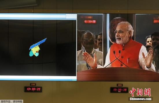 當地時間9月24日，經過近300天的航行，印度“曼加里安”號火星探測器成為了抵達火星的首個亞洲國家的