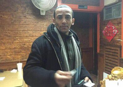 涉案的男性騙徒。（美國《世界日報》/受害商家提供）