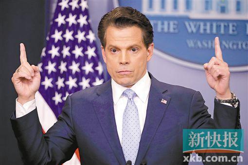 7月21日,新任白宮通訊聯(lián)絡(luò)辦公室主任安東尼·斯卡拉穆奇出席新聞發(fā)布會(huì)。VCG供圖