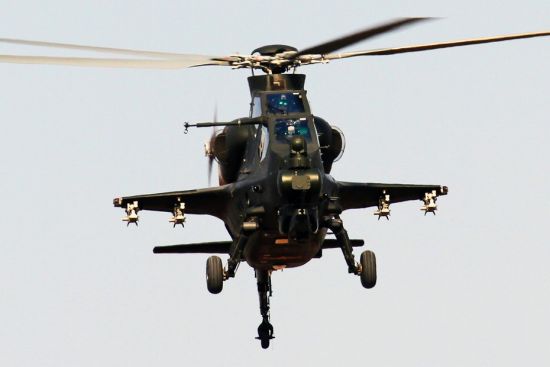 資料圖：解放軍武直-10攻擊直升機(jī)。