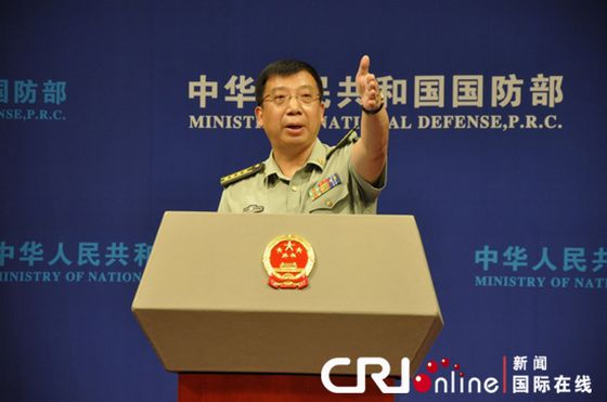 中國(guó)國(guó)防部新聞發(fā)言人耿雁生。馬里