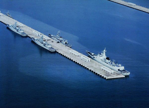 資料圖：三亞軍港。